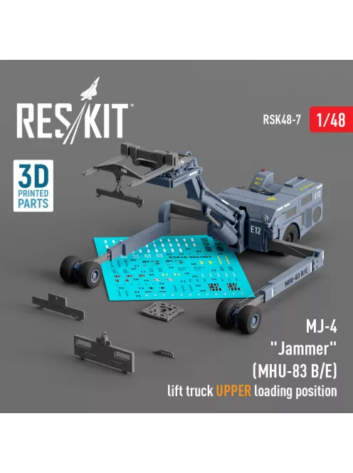 Reskit - MJ-4 Jammer (MHU-83 B/E) Early lift truck UPPER loading position (3D Printed model kit)