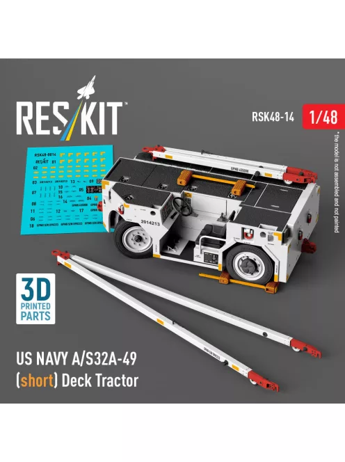Reskit - US NAVY A/S32A-49 (short) Deck Tractor (3D Printed model kit)