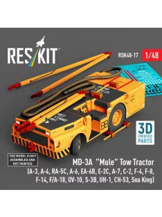   Reskit - MD-3A Mule Tow Tractor (A-3 A-4 RA-5C A-6 EA-6B E-2C A-7 C-2 F-4 F-8 F-14 F/A-18 OV-10 S-3B UH-1 CH-53 Sea King) (3D Printed model kit)