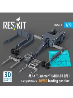   Reskit - MJ-4 Jammer (MHU-83 B/E) Early lift truck LOWER loading position (3D Printed model kit)