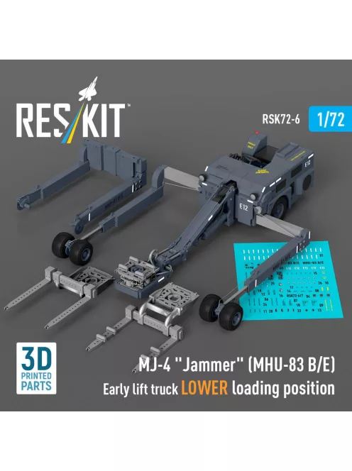 Reskit - MJ-4 Jammer (MHU-83 B/E) Early lift truck LOWER loading position (3D Printed model kit)