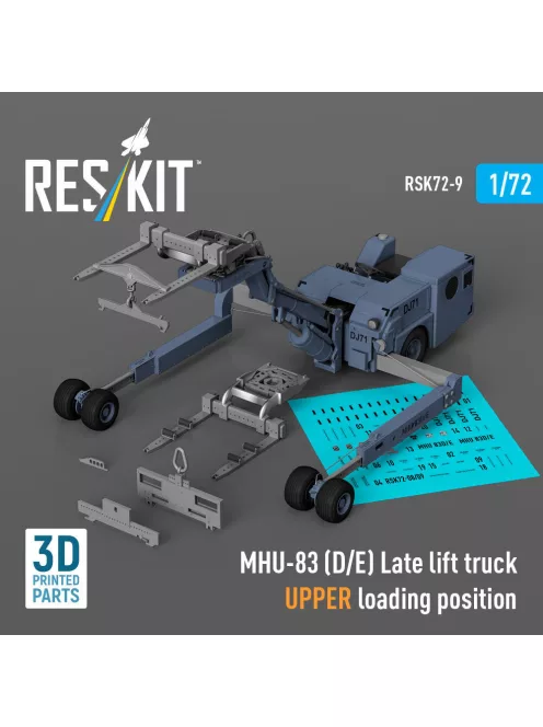 Reskit - MHU-83 (D/E) Late lift truck UPPER loading position (3D Printed model kit)