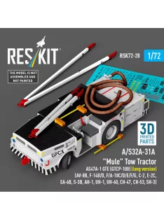  Reskit - A/S32A-31A Mule Tow Tractor AS47A-1 GTE (GTCP-100) (long version) (AV-8B F-14B/D F/A-18C/D/E/F/G C-2 E-2? EA-6B S-3B AH-1 UH-1 UH-60 CH-47 CH-53 SH-3) (3D Printed model kit)