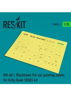   Reskit - MH-60L Blackhawk Pre-cut painting masks for KittyHawk 50005 kit