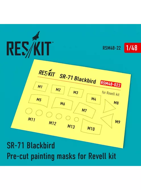 Reskit - SR-71 Blackbird Pre-cut painting masks for Revell kit