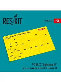   Reskit - F-35 A/? Lightning II pre-cut painting masks for Tamiya kit