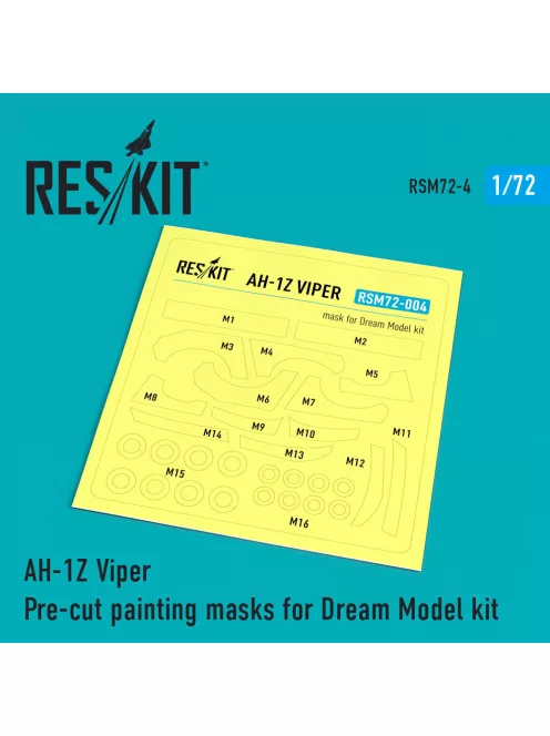 Reskit - AH-1Z Viper Pre-cut painting masks for Dream Model kit
