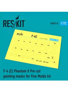   Reskit - F-4C "Phantom II" Pre-cut painting masks for FineMolds kit  (1/72)