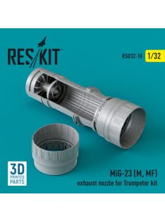   Reskit - MiG-23 (M, MF) exhaust nozzle for Trumpeter kit (3D Printed) (1/32)