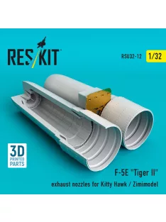   Reskit - F-5E Tiger II exhaust nozzles for Kitty Hawk / Zimimodel (3D Printed)