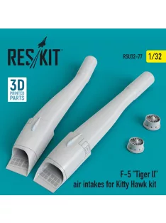   Reskit - F-5 Tiger ll air intakes for Kitty Hawk kit (3D Printed)