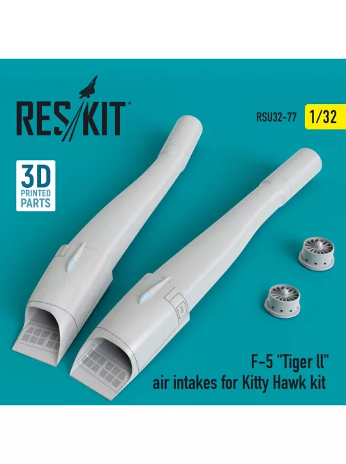Reskit - F-5 Tiger ll air intakes for Kitty Hawk kit (3D Printed)