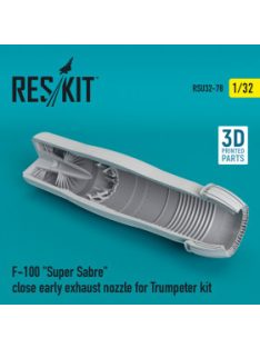   Reskit - F-100 "Super Sabre" close early exhaust nozzle for Trumpeter kit (1/32)