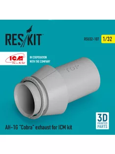 Reskit - AH-1G Cobra exhaust for ICM kit (3D Printed)