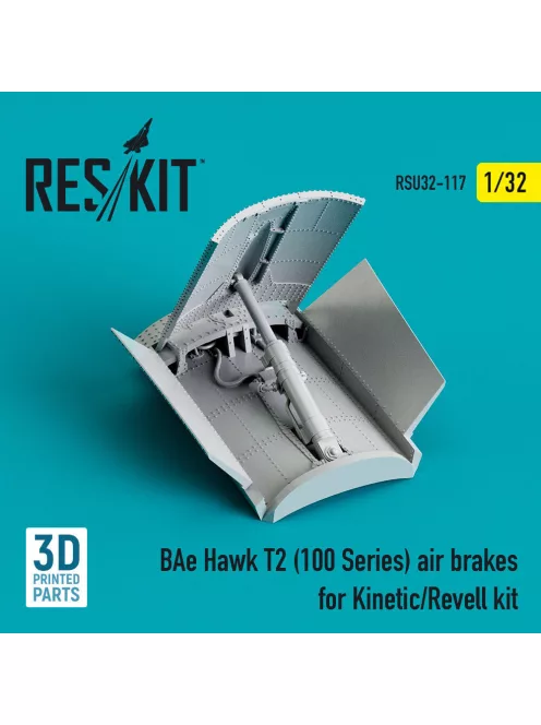 Reskit - BAe Hawk T2 (100 Series) air brakes for Kinetic/Revell kit (3D Printed)