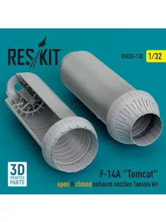   Reskit - F-14A Tomcat open & closed exhaust nozzles Tamiya kit (3D Printed)