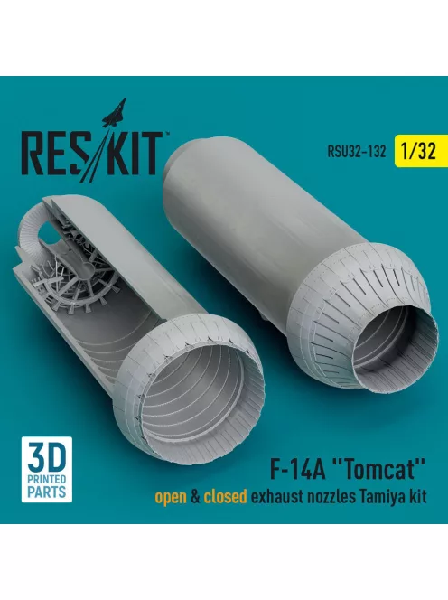 Reskit - F-14A Tomcat open & closed exhaust nozzles Tamiya kit (3D Printed)