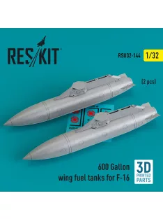   Reskit - 600 Gallon wing fuel tanks for F-16 (CJ/DJ Block 50/52, 50/52+, Sufa) (2 pcs) (3D Printed)