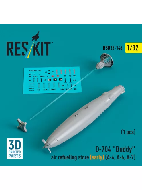 Reskit - D-704 Buddy air refueling store (early) (1 pcs) (A-4 A-6 A-7) (3D Printed)