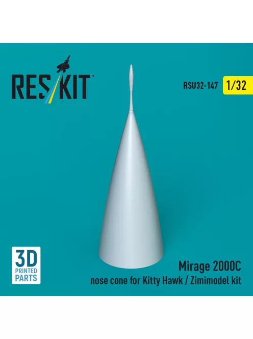 Reskit - Mirage 2000C nose cone for Kitty Hawk / Zimimodel kit (3D Printed)
