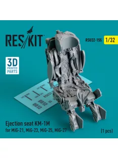   Reskit - Ejection seat KM-1M for MiG-21, MiG-23, MiG-25, MiG-27 (1 pcs) (3D Printed) (1/32)