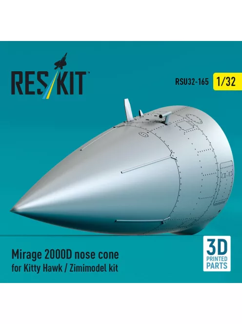 Reskit - Mirage 2000D nose cone for Kitty Hawk / Zimimodel kit (3D Printed)