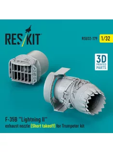   Reskit - F-35B Lightning II exhaust nozzle (Short takeoff) for Trumpeter kit (3D printed)