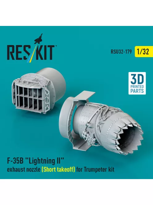 Reskit - F-35B Lightning II exhaust nozzle (Short takeoff) for Trumpeter kit (3D printed)