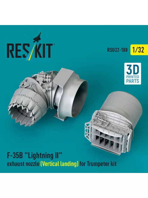 Reskit - F-35B Lightning II exhaust nozzle (Vertical landing) for Trumpeter kit (3D printed)