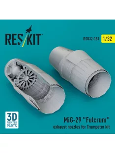   Reskit - MiG-29 Fulcrum exhaust nozzles for Trumpeter kit (3D Printed)