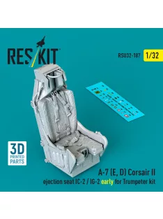   Reskit - A-7 (E D) Corsair II ejection seat IC-2 / IG-2 early for Trumpeter kit (3D Printed)