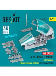   Reskit - A-7E Corsair II late cockpit (Hyperdetailed edition) for Trumpeter kit (3D Printed)