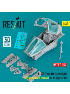   Reskit - A-7D Corsair II cockpit (Hyperdetailed edition) for Trumpeter kit (3D Printed)
