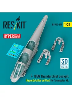   Reskit - F-105G Thunderchief cockpit (Hyperdetailed edition) for Trumpeter kit (3D Printed)