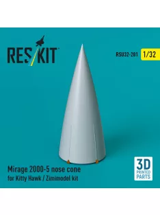   Reskit - Mirage 2000-5 nose cone for Kitty Hawk / Zimimodel kit (3D Printed)