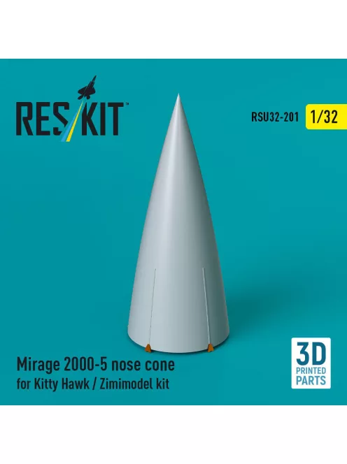 Reskit - Mirage 2000-5 nose cone for Kitty Hawk / Zimimodel kit (3D Printed)
