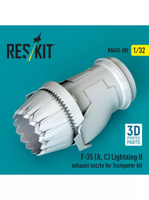 Reskit - F-35 (A, ?) Lightning II exhaust nozzle for Trumpeter kit (3D Printed)