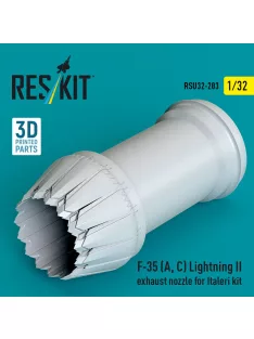   Reskit - F-35 (A ?) Lightning II exhaust nozzle for Italeri kit (3D Printed)