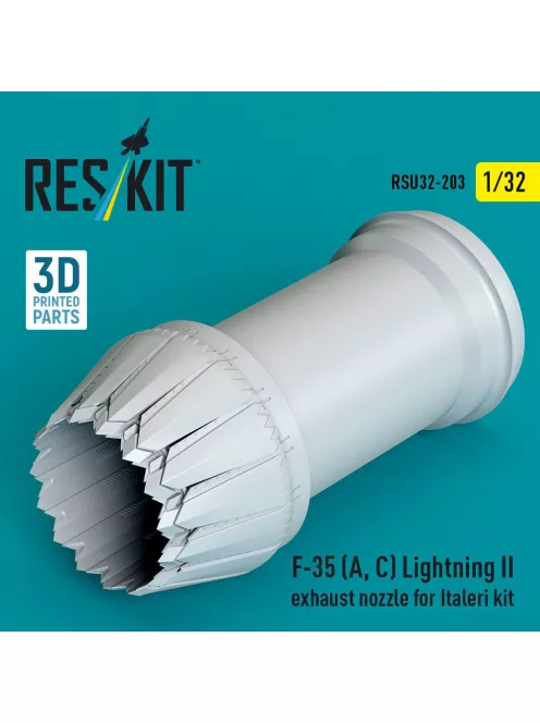 Reskit - F-35 (A ?) Lightning II exhaust nozzle for Italeri kit (3D Printed)