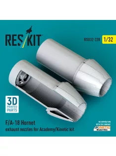   Reskit - F/A-18 Hornet exhaust nozzles for Academy/Kinetic kit (3D Printed)