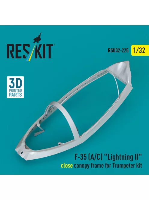 Reskit - F-35 (A/C) Lightning II close canopy frame for Trumpeter kit (3D Printed)
