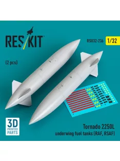   Reskit - Tornado 2250L underwing fuel tanks (RAF RSAF) (2 pcs) (3D Printed)