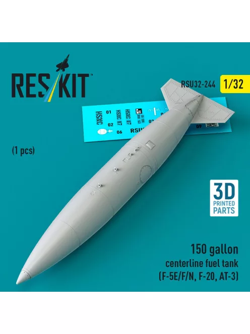 Reskit - 150 gallon centerline fuel tank (F-5E/F/N, F-20, AT-3) (1 pcs) (3D Printed)