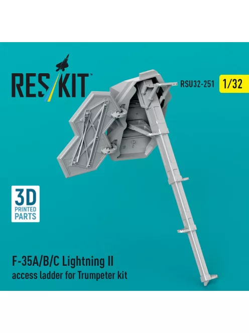 Reskit - F-35A/B/C Lightning II access ladder for Trumpeter kit (3D Printed)