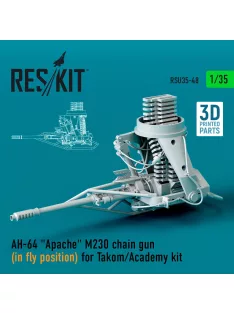   Reskit - AH-64 Apache M230 chain gun (in fly position) for Takom/Academy kit (3D Printed)