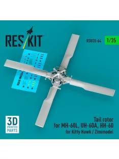  Reskit - Tail rotor for SH-60B SH-60F HH-60H MH-60R MH-60S for Kitty Hawk/Zimimodel (3D Printed)