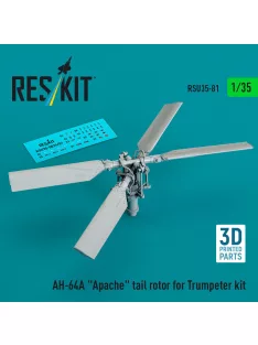   Reskit - AH-64A Apache tail rotor for Trumpeter kit (3D Printed)