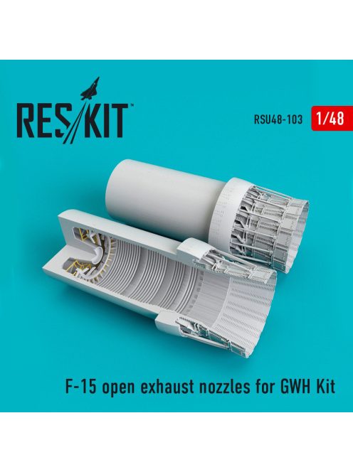 Reskit - F-15 open exhaust nozzles  for GWH kit (1/48)