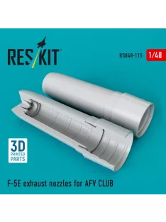 Reskit - F-5E exhaust nozzles for Afv Club kit (3D Printed)