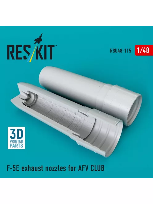 Reskit - F-5E exhaust nozzles for Afv Club kit (3D Printed)